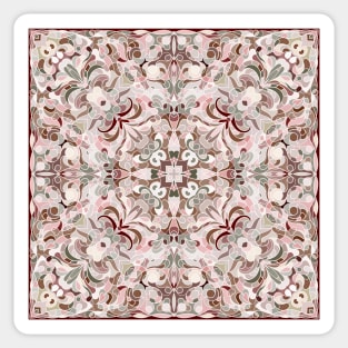 Arabic ornate square pattern Sticker